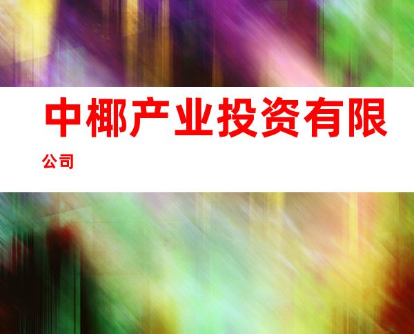 中椰产业投资有限公司